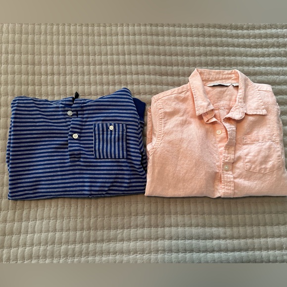 Janie and Jack Bundle (button-up and hoodie) - Picture 1 of 7